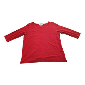 Jones New York Sport Stretch Red Top 1X